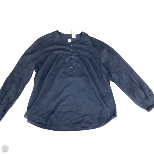 Top Long Sleeve By Gap In Black, Size: Xxl