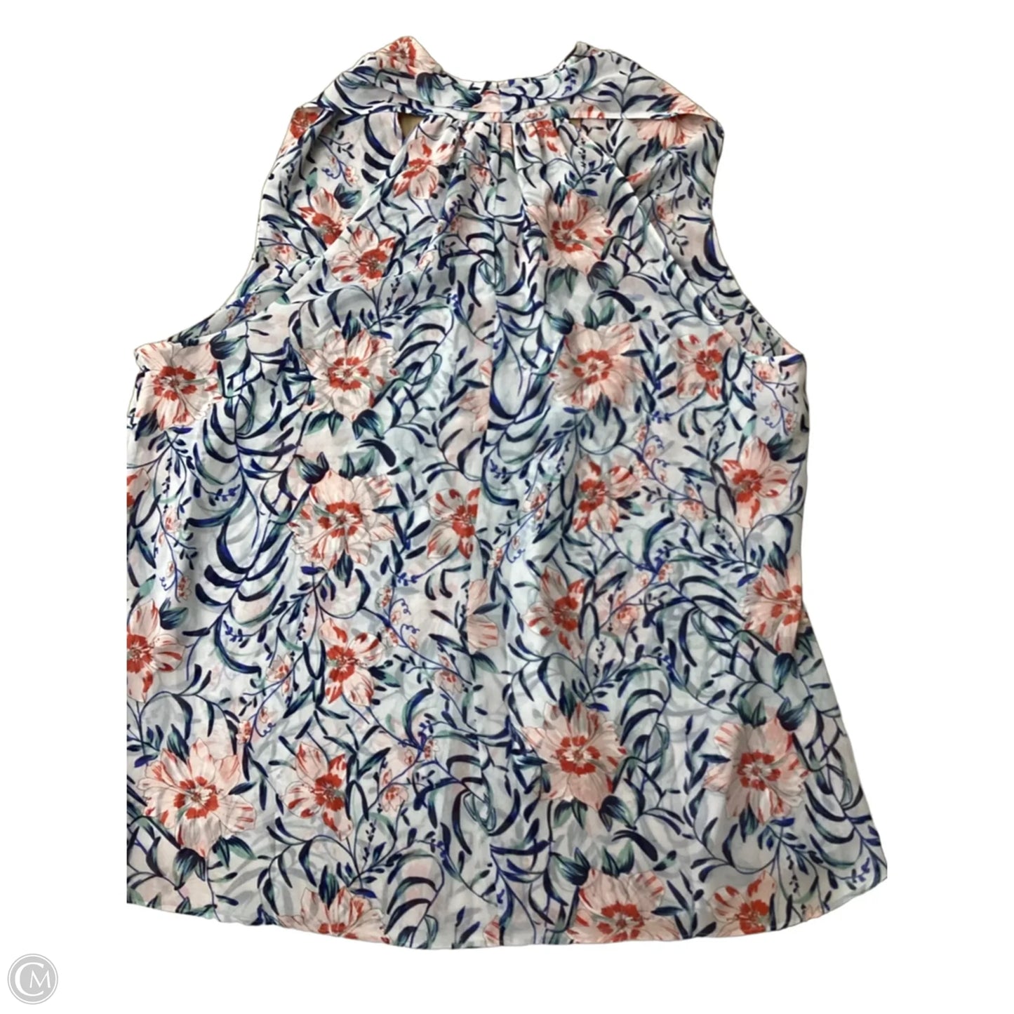 Blouse Sleeveless By Cabi In Floral Print, Size: Xl