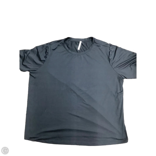 Athletic Top Short Sleeve By Fabletics In Black, Size: 3x