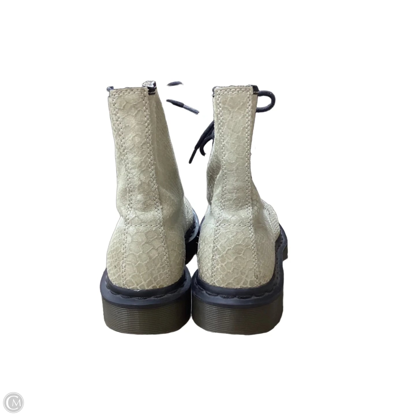 Boots Combat By Dr Martens In Snakeskin Print, Size: 8
