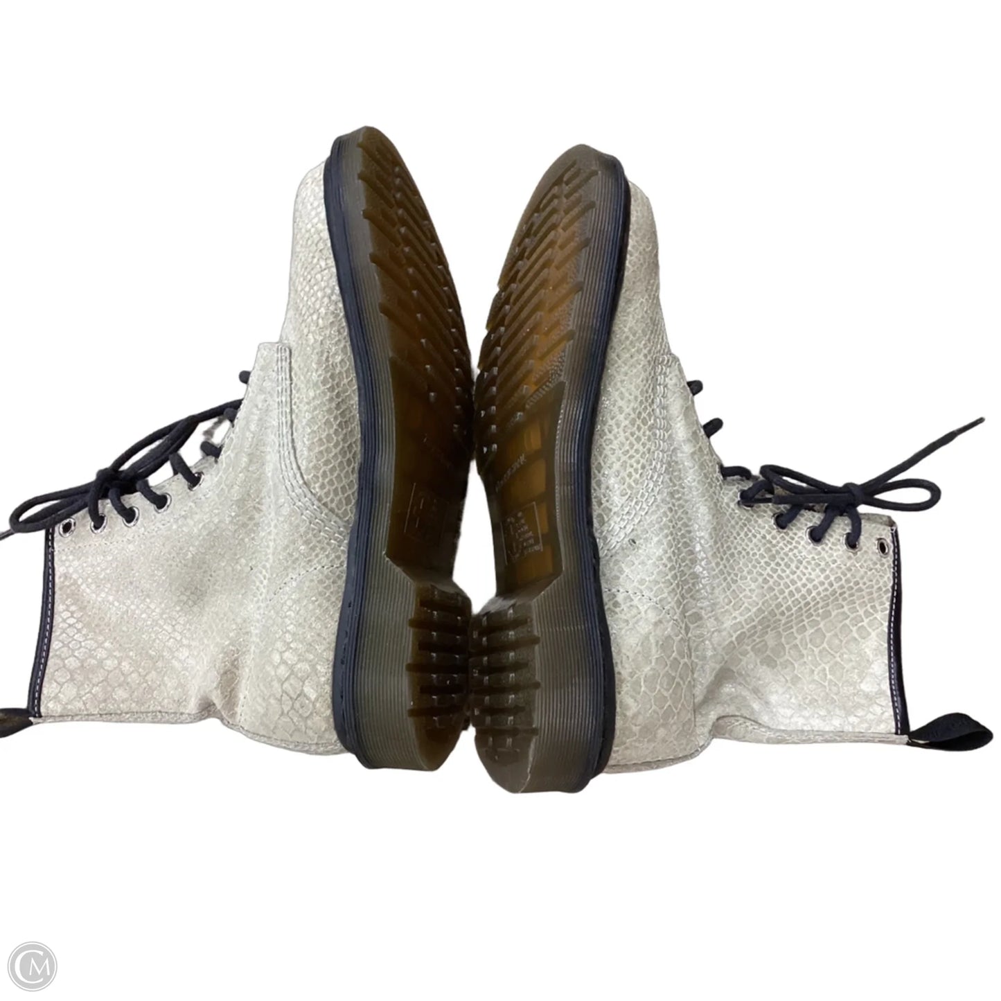 Boots Combat By Dr Martens In Snakeskin Print, Size: 8