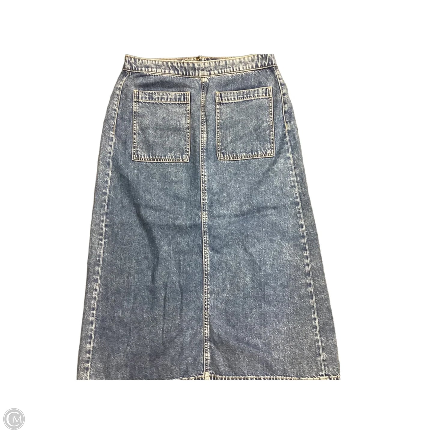 Skirt Midi By Loft In Blue Denim, Size: 6
