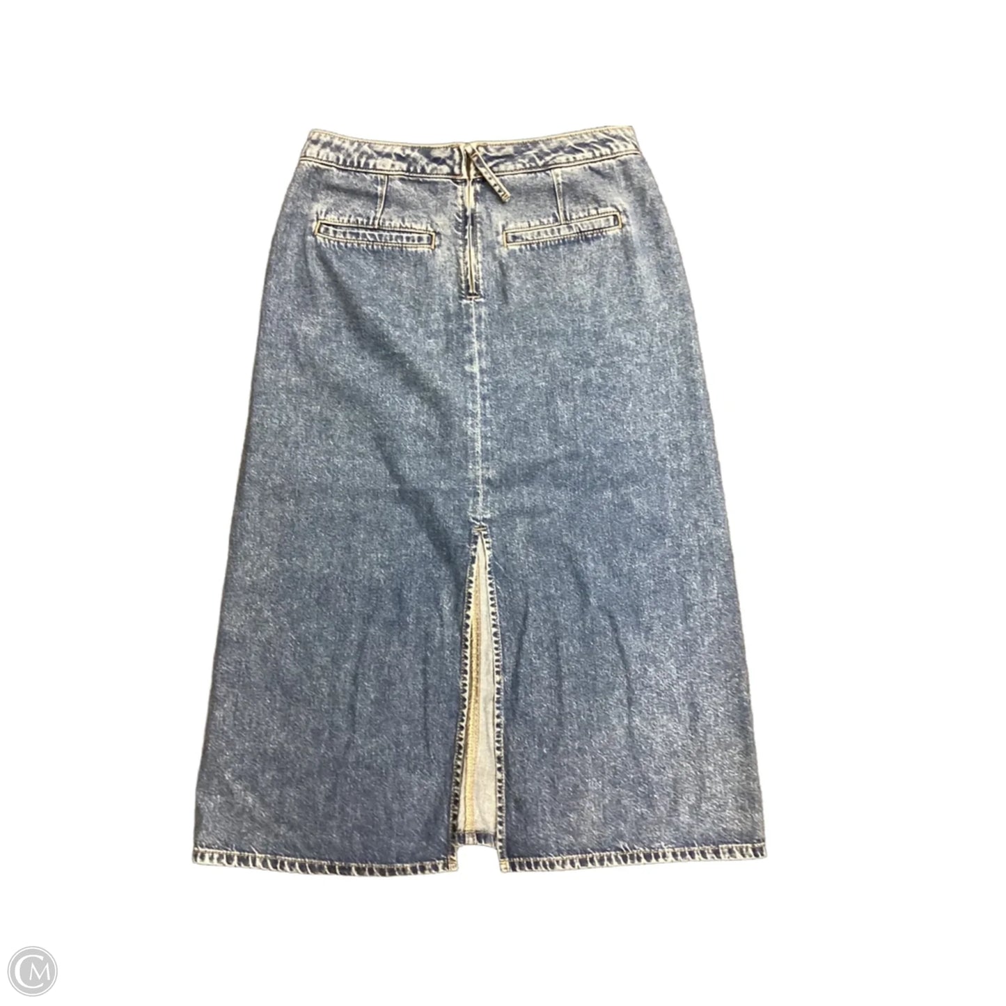 Skirt Midi By Loft In Blue Denim, Size: 6