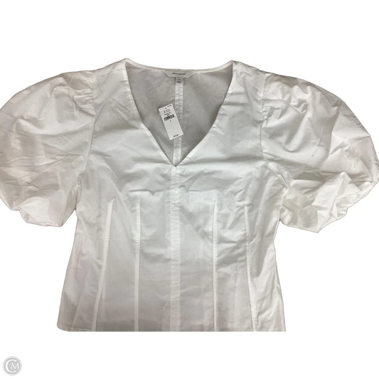 Top Short Sleeve By Banana Republic In White, Size: Xs