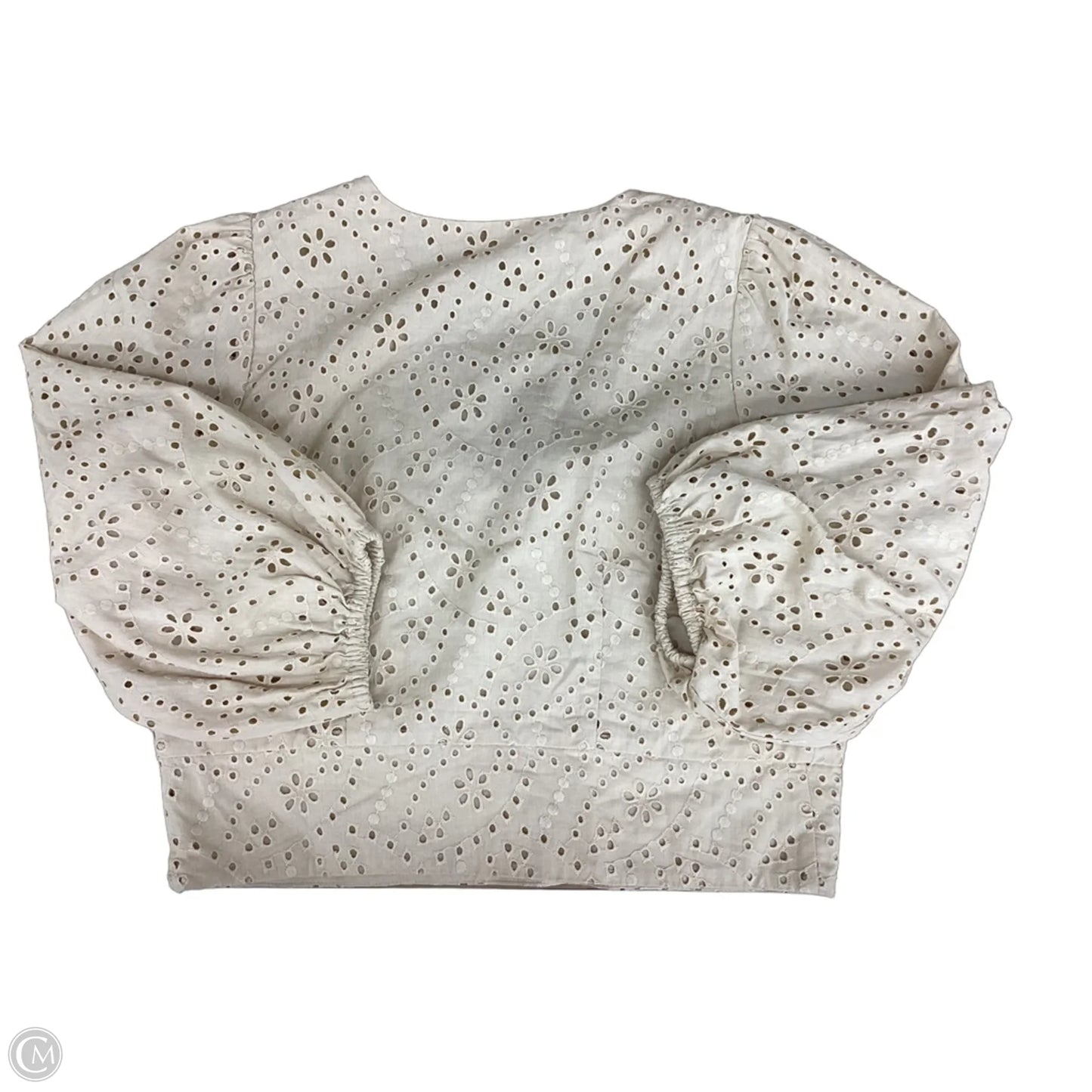 Top Long Sleeve By Ann Taylor In Beige, Size: Xs