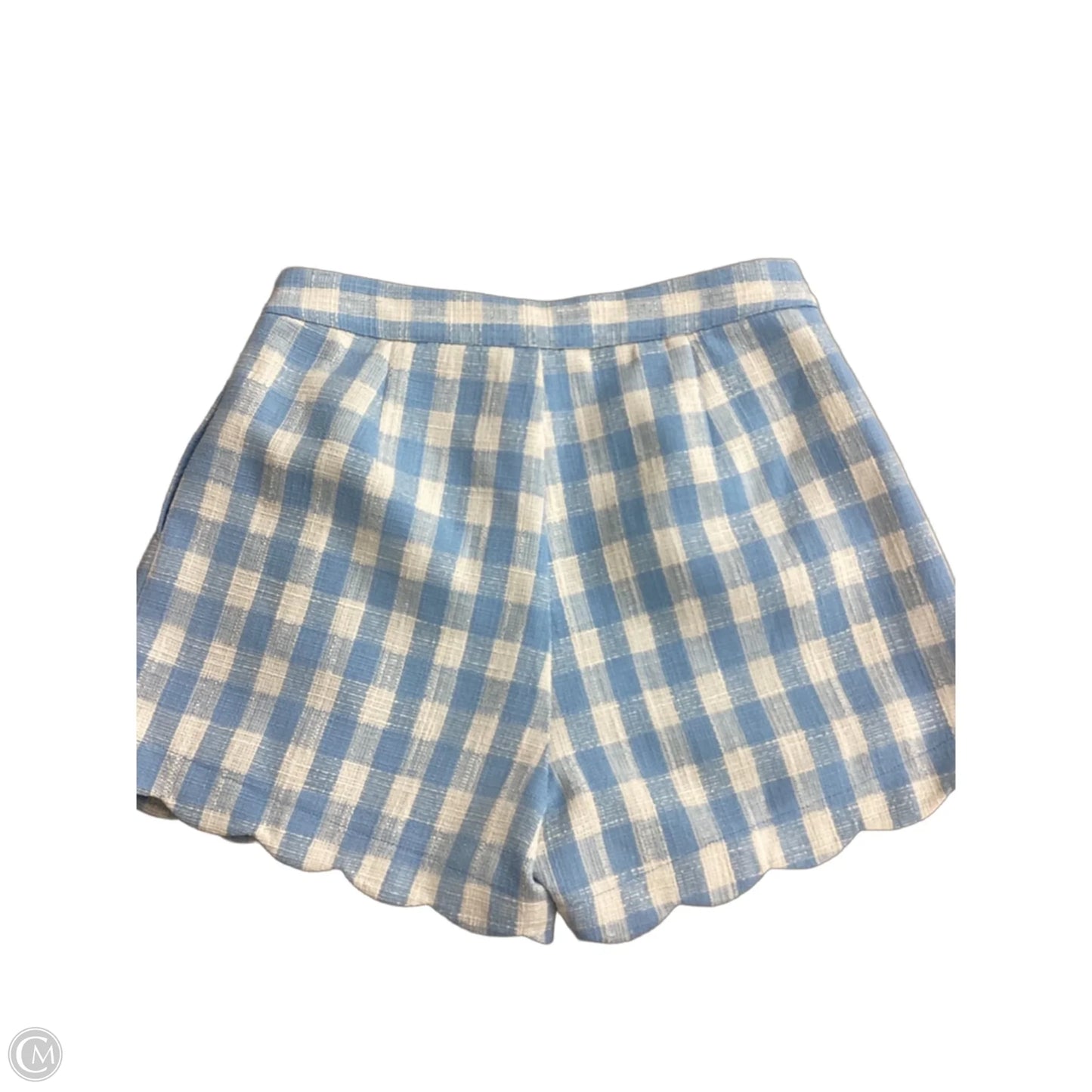 Shorts By Day + Moon In Checkered Pattern, Size: L