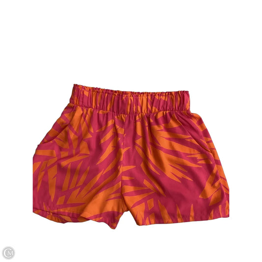 Shorts By Tyche In Orange & Pink, Size: M