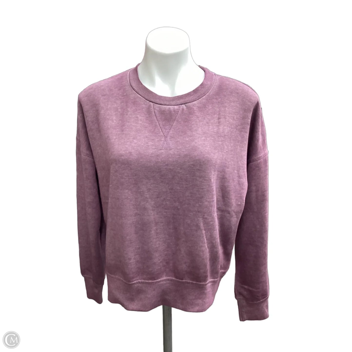 Athletic Sweatshirt Crewneck By Mono B In Purple, Size: M