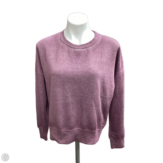 Athletic Sweatshirt Crewneck By Mono B In Purple, Size: M