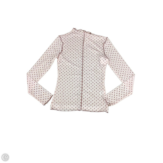Top Long Sleeve By Oddi In Polkadot Pattern, Size: S