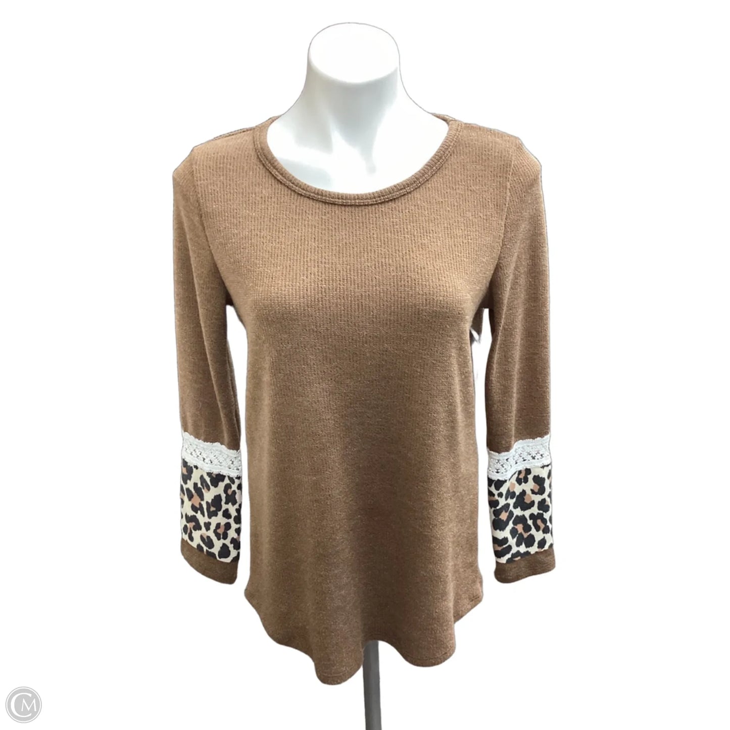 Top Long Sleeve By Lovely Melody In Bronze, Size: S