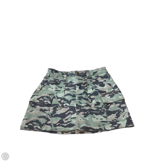 Skirt Mini & Short By Just Usa In Camouflage Print, Size: S