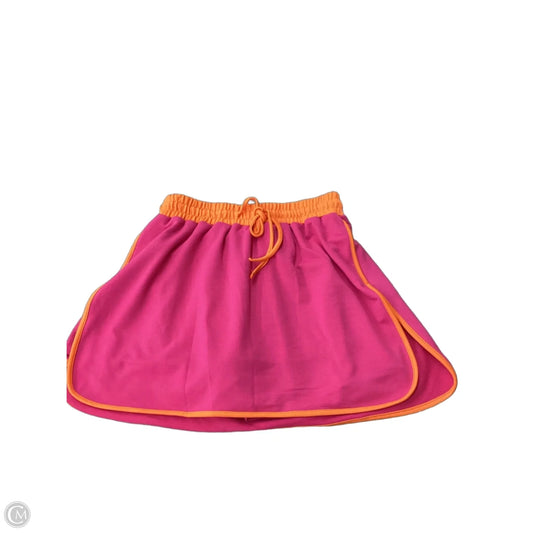 Skort By Clothes Mentor In Orange & Pink, Size: S