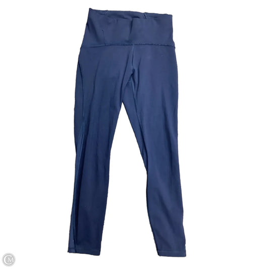 Athletic Leggings By Lululemon In Navy, Size: 6
