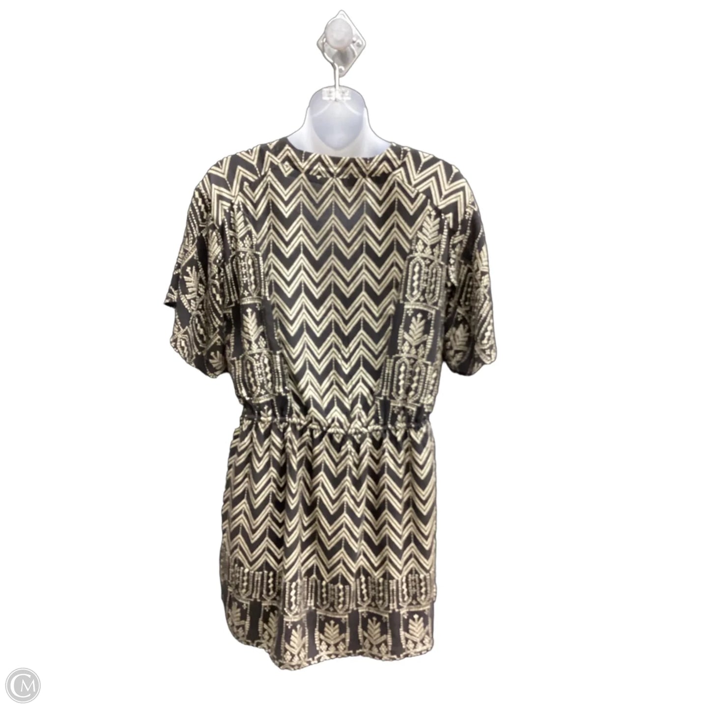 Dress Casual Short By Free People In Black & Gold, Size: Xs