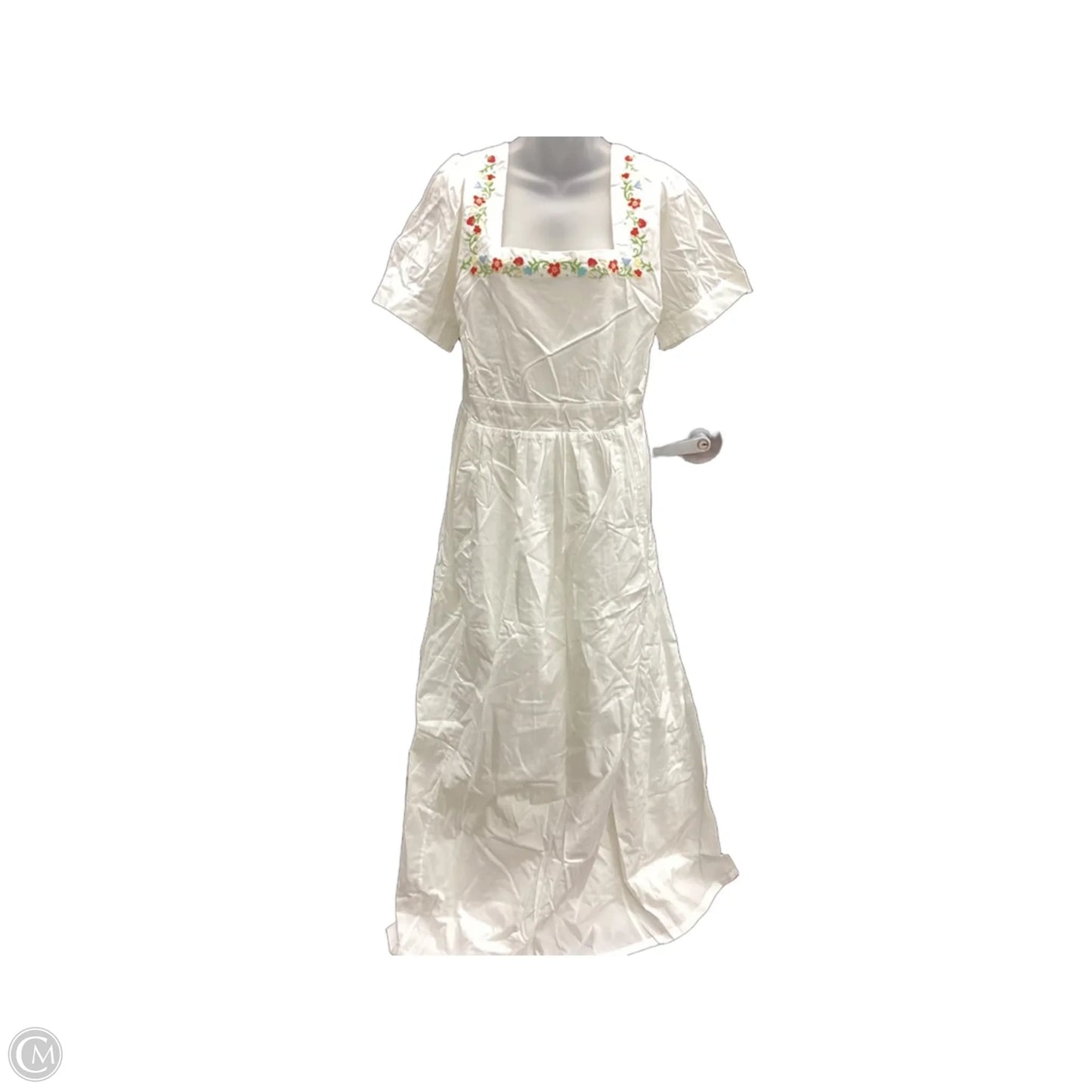Dress Casual Maxi By Modcloth In Ivory, Size: 2x