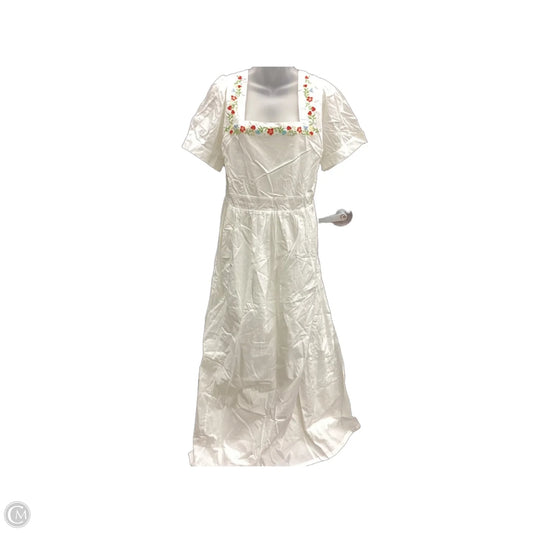 Dress Casual Maxi By Modcloth In Ivory, Size: 2x