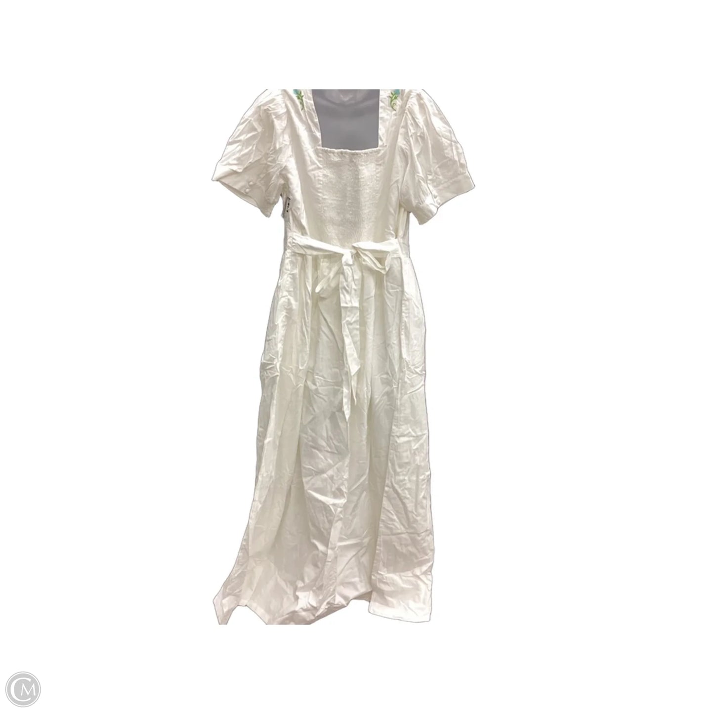 Dress Casual Maxi By Modcloth In Ivory, Size: 2x