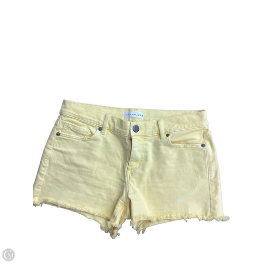 Shorts By Loft In Yellow Denim, Size: 4