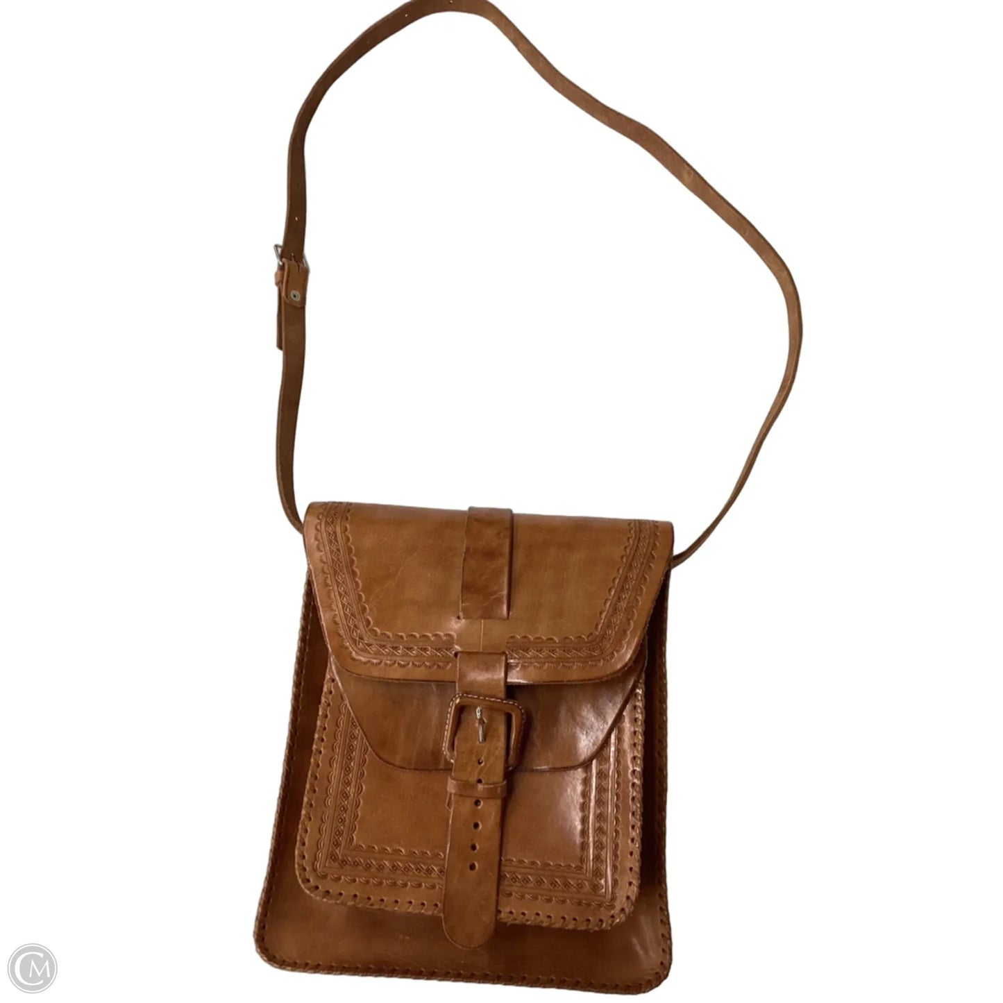 Crossbody Leather By Clothes Mentor, Size: Medium