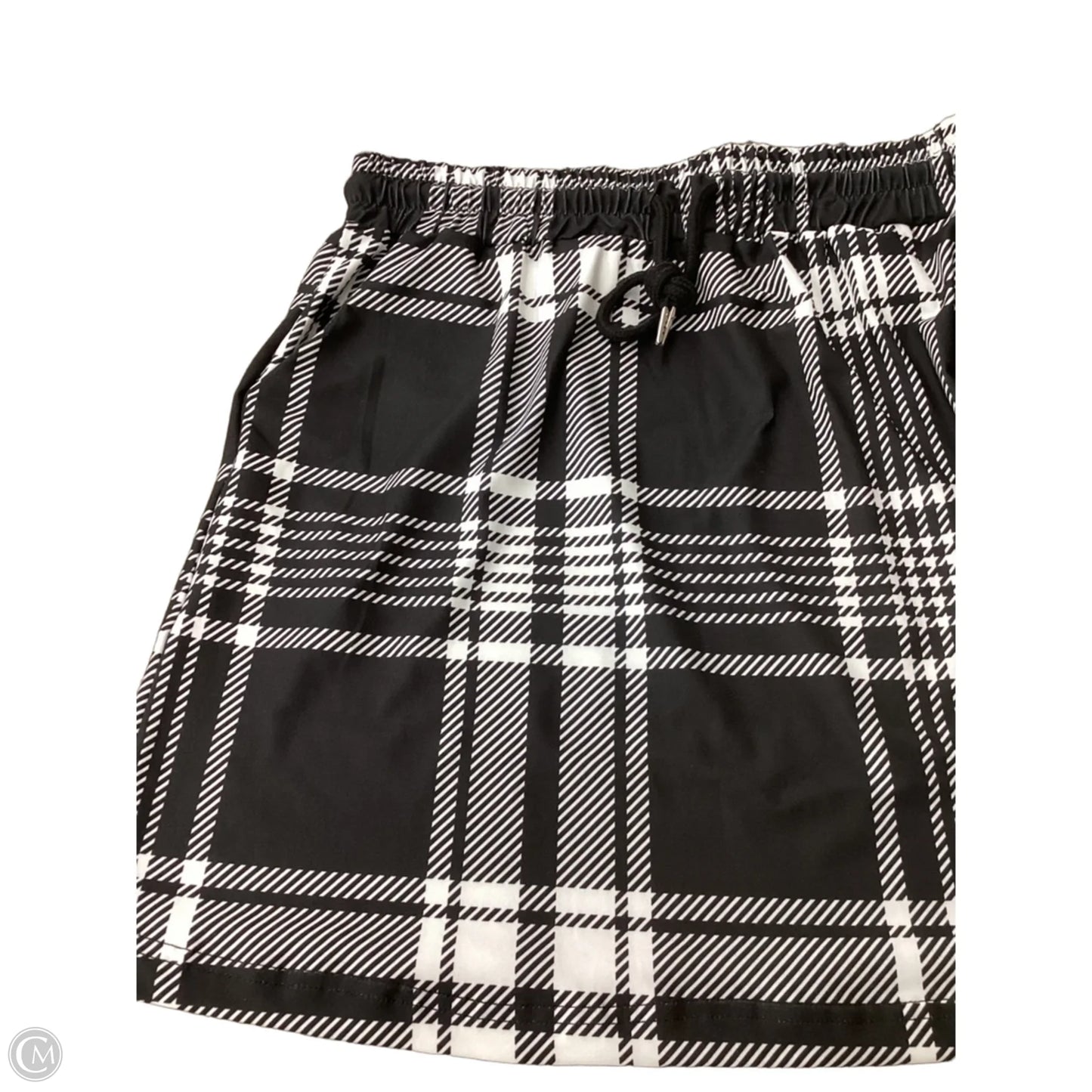 Skirt Mini & Short By Clothes Mentor In Black & White, Size: S
