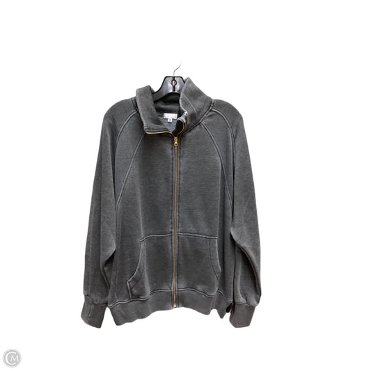 Sweatshirt Collar By Clothes Mentor In Grey, Size: M