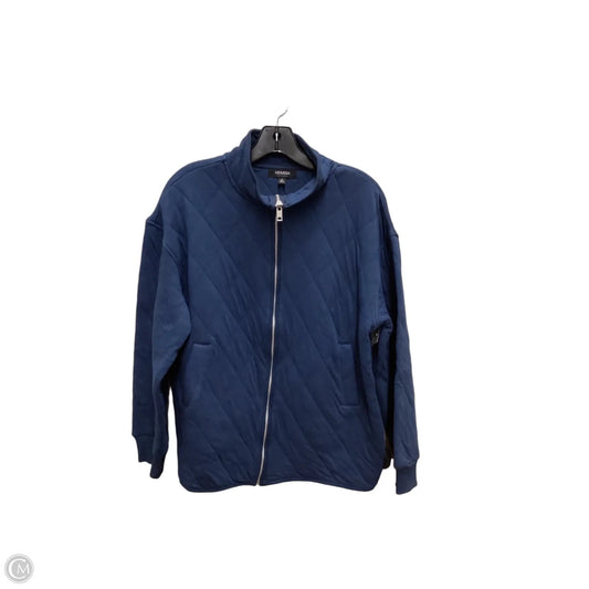 Athletic Jacket By Heimish Usa In Navy, Size: M