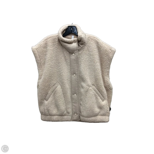 Vest Fleece By Rae Mode In Beige, Size: S