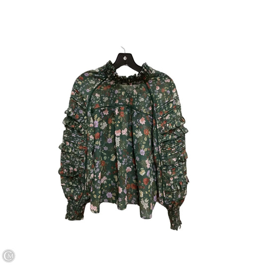 Blouse Long Sleeve By French Connection In Floral Print, Size: S