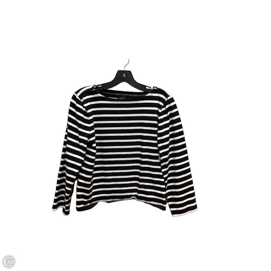 Top Long Sleeve By J. Crew In Striped Pattern, Size: S