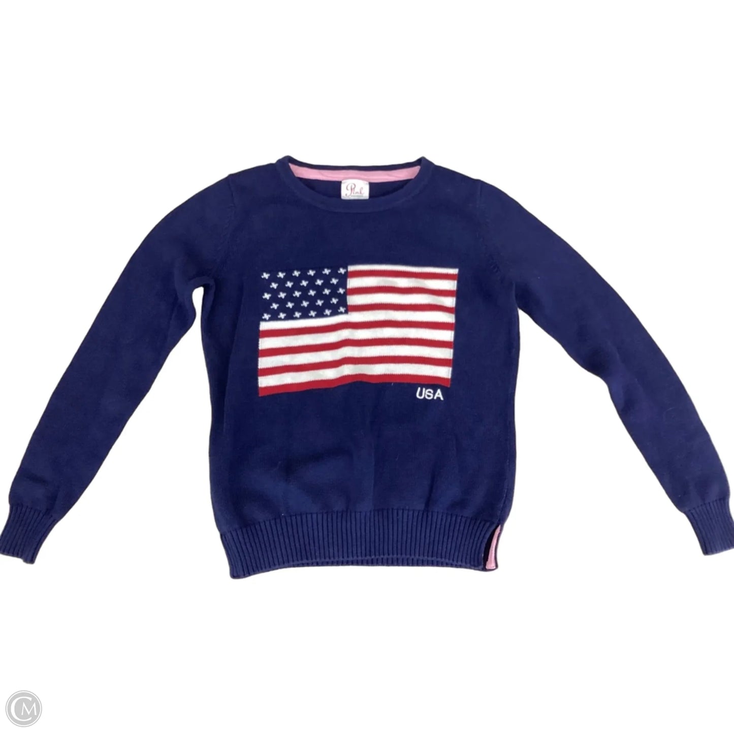 Sweater By Clothes Mentor In Blue Red & White, Size: Xs