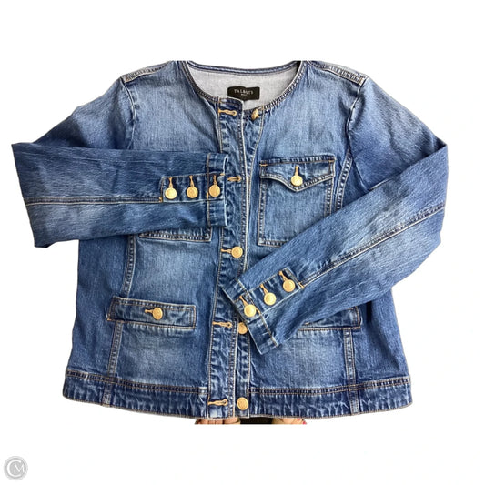 Jacket Denim By Talbots In Blue Denim, Size: Lp
