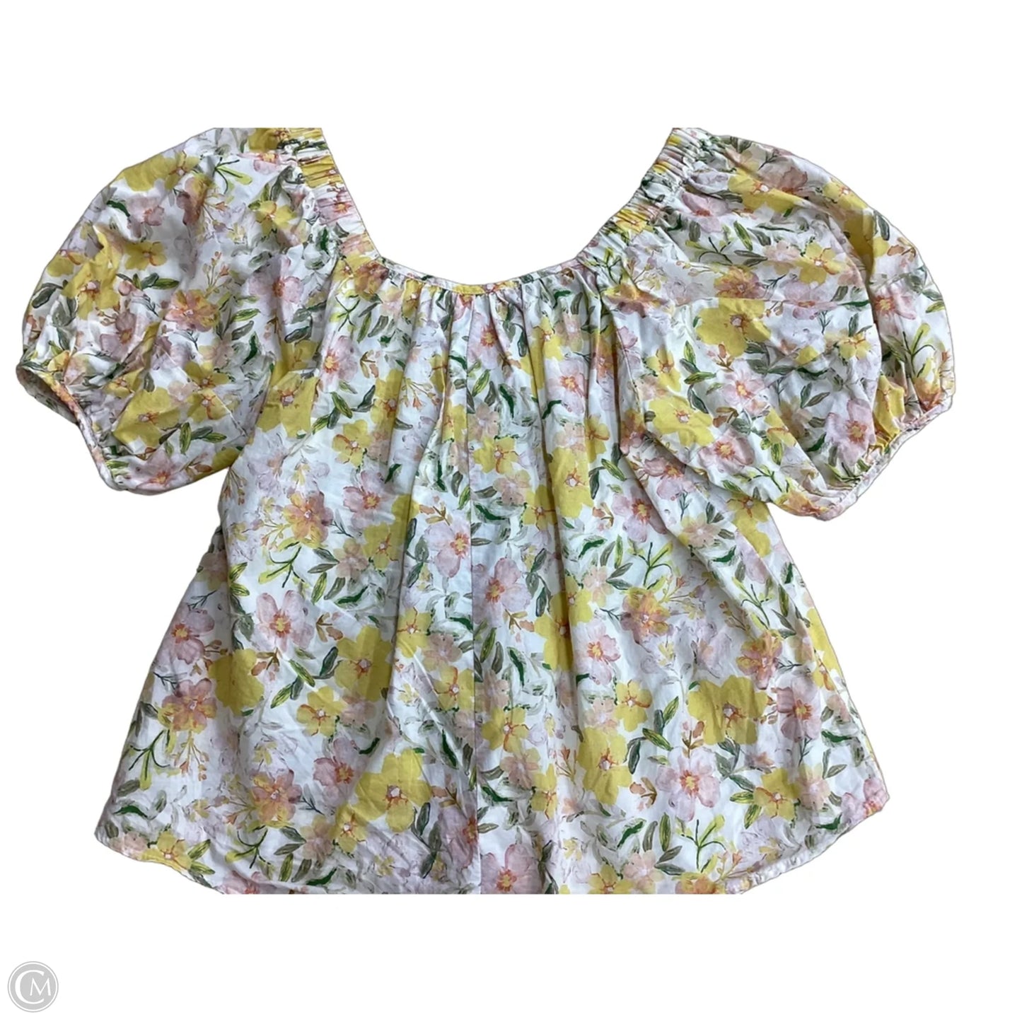 Top Short Sleeve By By Together In Floral Print, Size: S