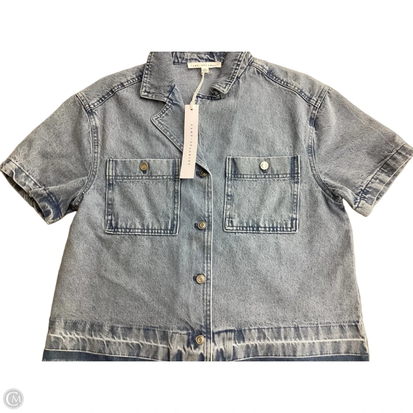 Top Short Sleeve By Jane And Delancey In Blue Denim, Size: Xs
