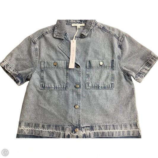 Top Short Sleeve By Jane And Delancey In Blue Denim, Size: Xs