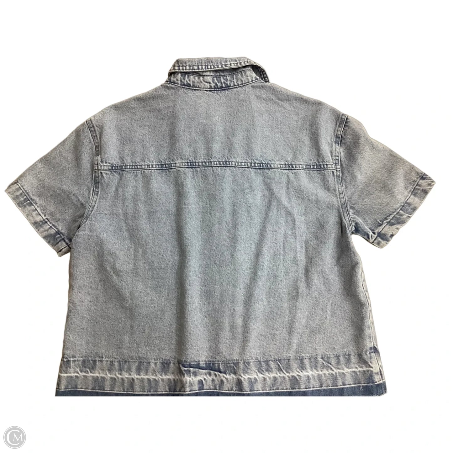 Top Short Sleeve By Jane And Delancey In Blue Denim, Size: Xs