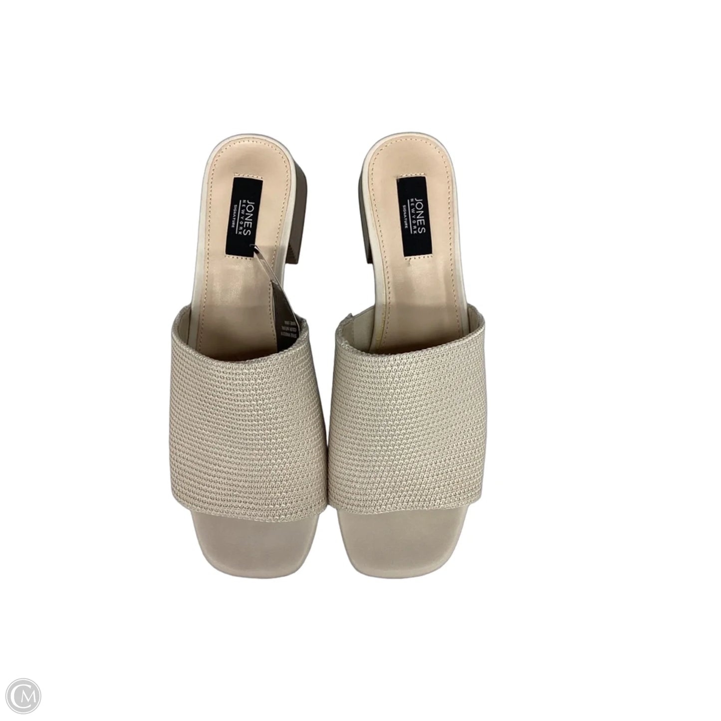 Sandals Heels Block By Jones New York In Cream, Size: 8.5