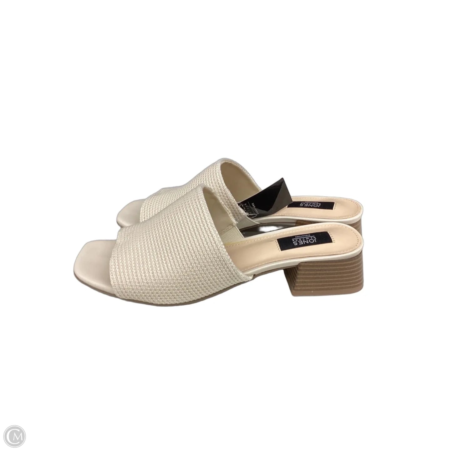 Sandals Heels Block By Jones New York In Cream, Size: 8.5