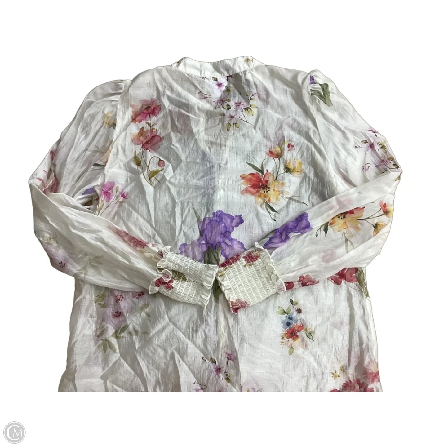 Blouse Long Sleeve By Bailey 44 In Floral Print, Size: S