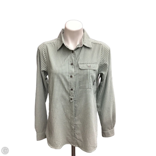 Top Long Sleeve By Columbia In Plaid Pattern, Size: S