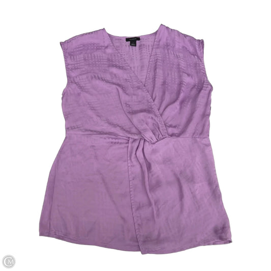 Blouse Sleeveless By Halogen In Purple, Size: S