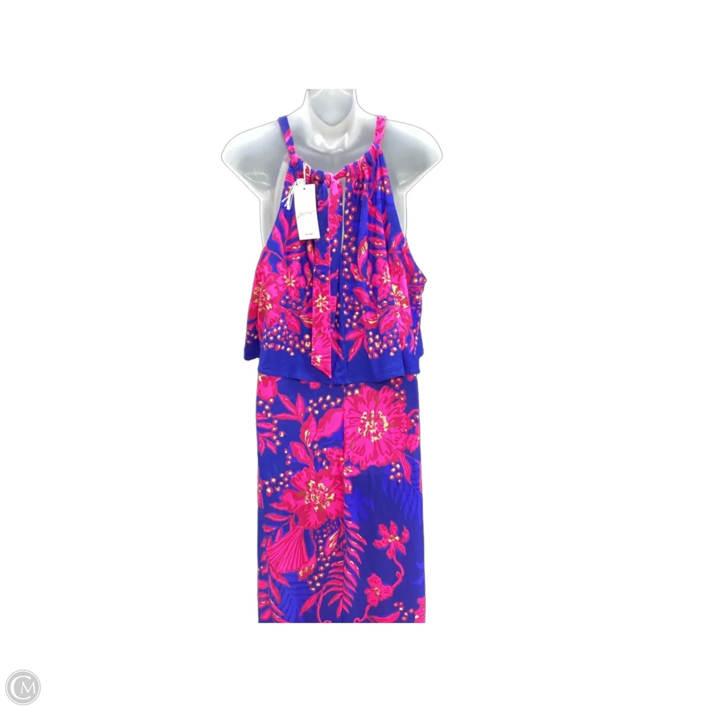 Dress Designer By Lilly Pulitzer In Blue & Pink, Size: Xl