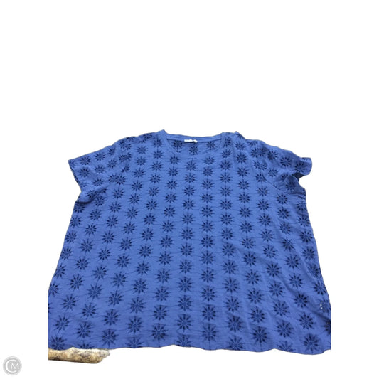 Top Short Sleeve By Maurices In Blue, Size: 2x