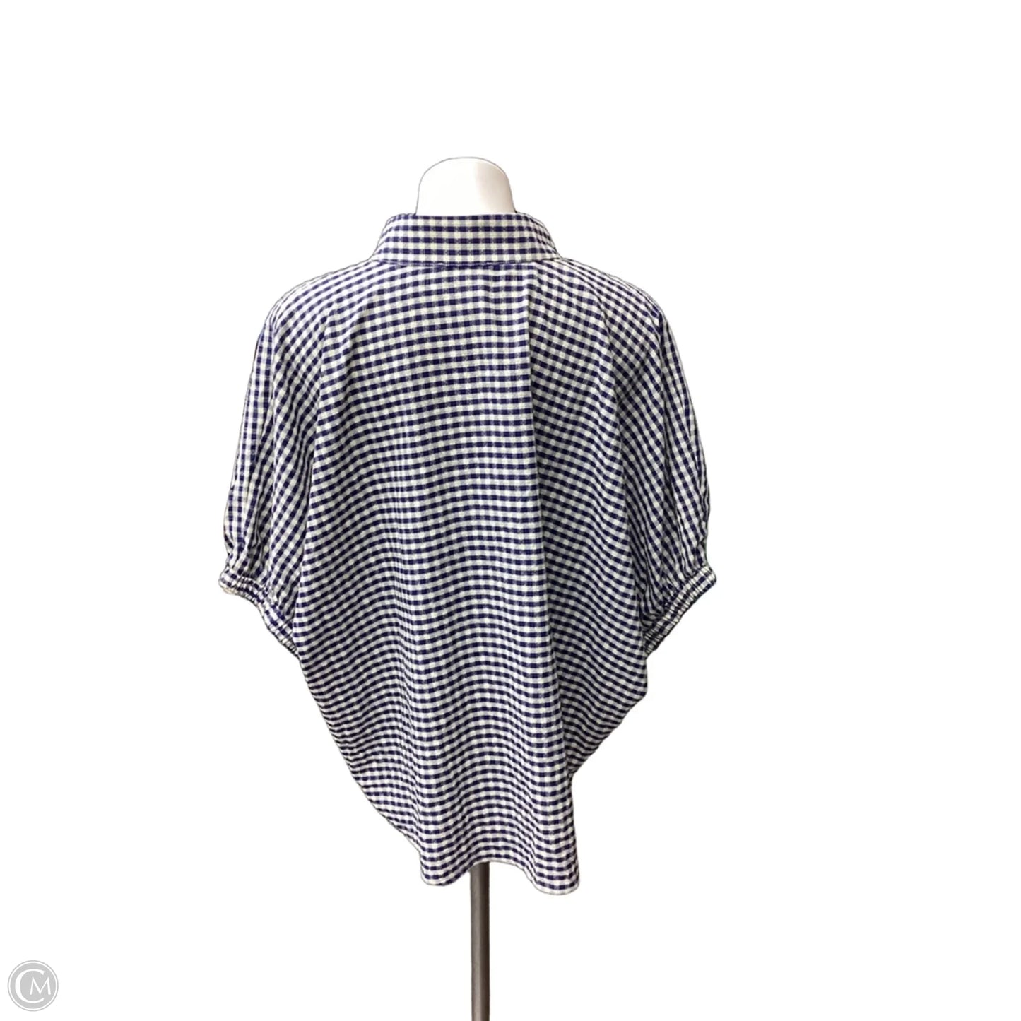 Top Short Sleeve By Entro In Checkered Pattern, Size: 2x