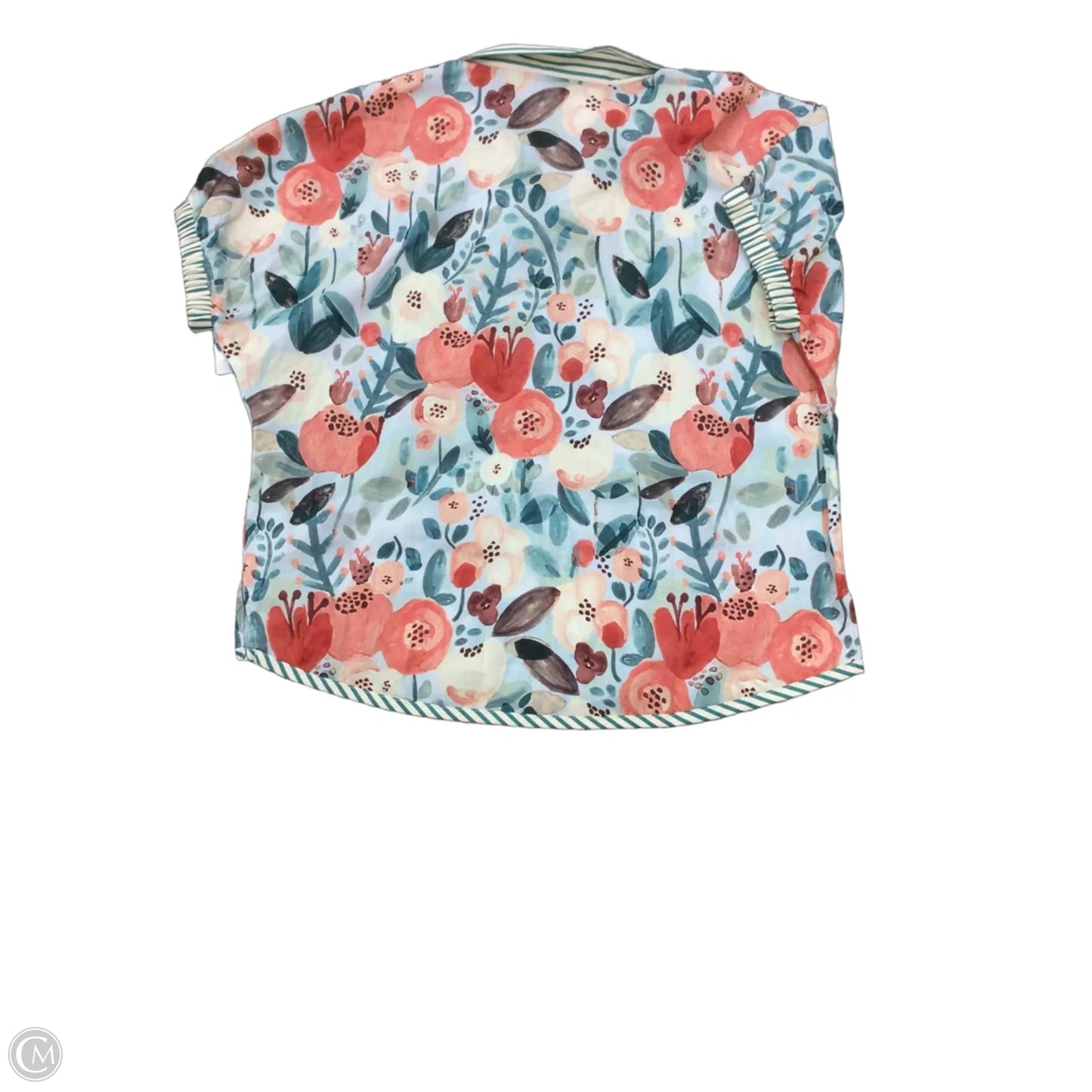 Top Short Sleeve By Gigio In Floral Print, Size: 1x