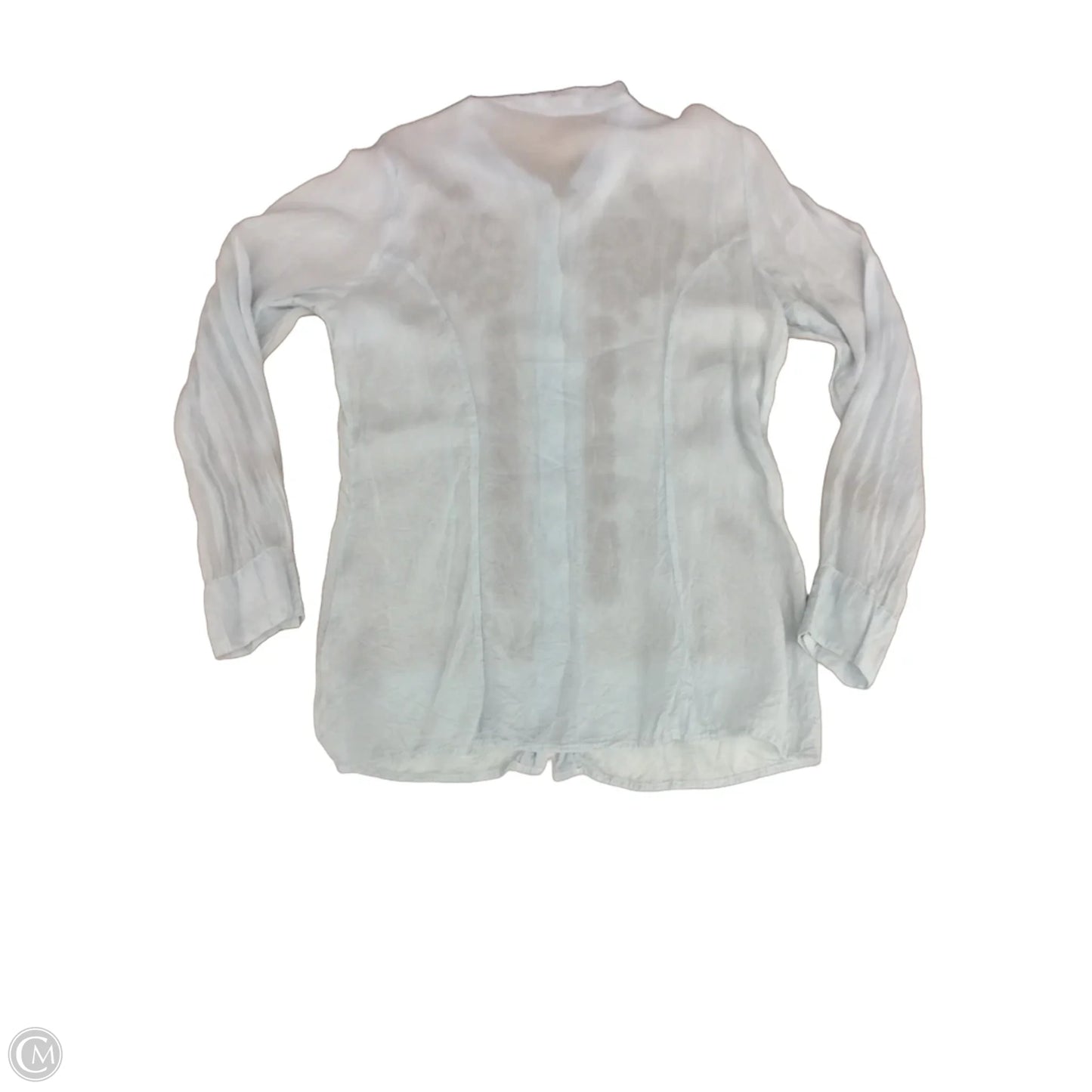 Top Long Sleeve By Johnny Was In Blue & Brown, Size: L