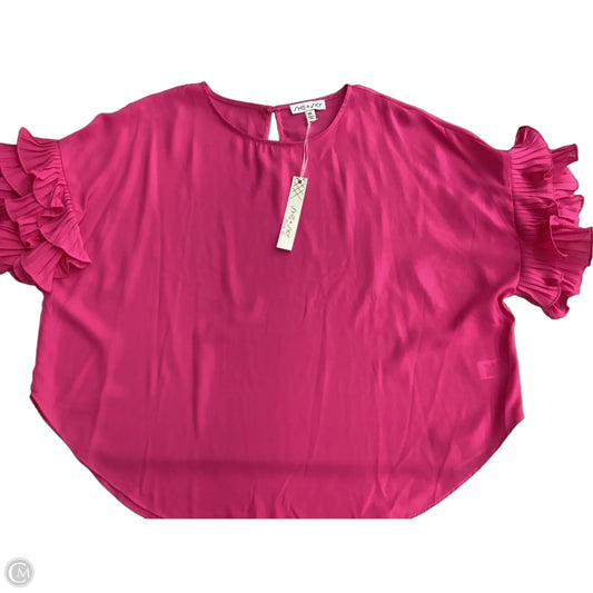 Top Short Sleeve By She + Sky In Pink, Size: 1x