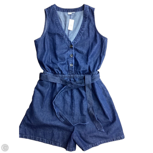 Romper By Gap In Blue Denim, Size: S