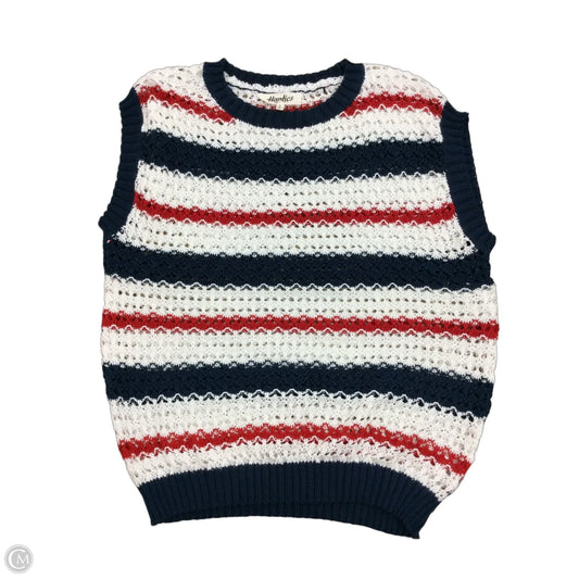 Top Sleeveless By Haptics In Blue & Red & White, Size: S