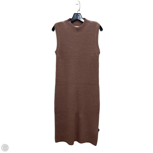 Dress Sweater By Be Cool In Brown, Size: S